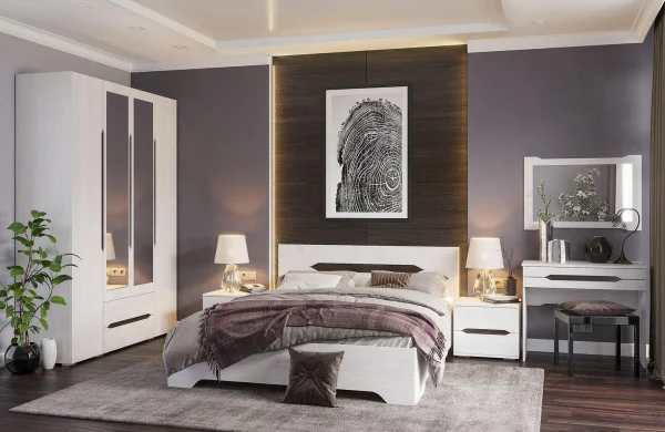 Кровать Валенсия ясень анкор светлый Кровать Валенсия ясень анкор светлый