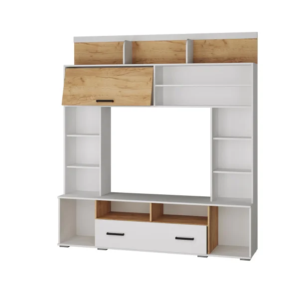 Центральная секция Оскар-18 ОГЦС-2 белый/дуб крафт золотой