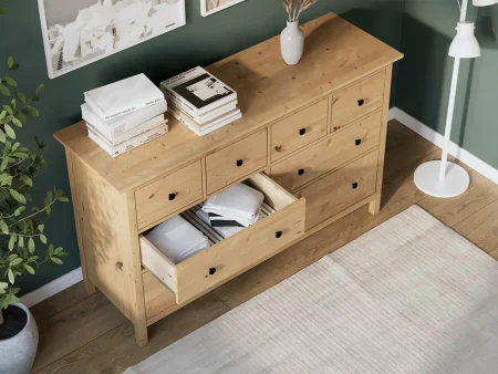 Комод 8 ящиков Кымор светло-коричневый