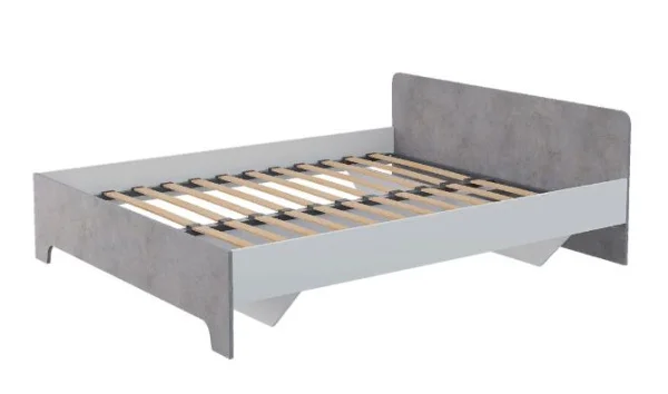 Кровать Victor (Виктор) белый/бетон Кровать Victor (Виктор) белый/бетон