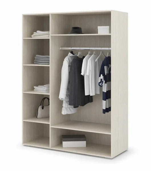 Шкаф 3-створчатый Симба дуб белфорт/белый глянец