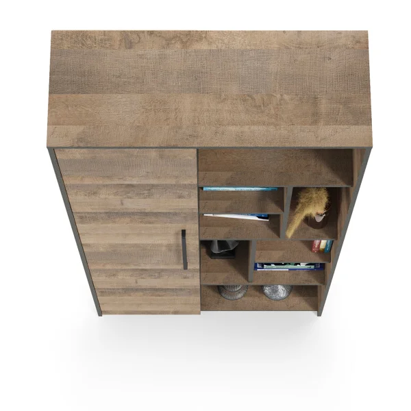 Шкаф-стеллаж Трувор 13.206 дуб гранж песочный/интра