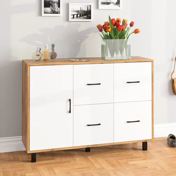 Комод 125-1204 дуб вотан/белый Комод 125-1204 дуб вотан/белый