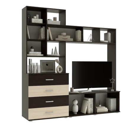 Гостиная Белла венге/дуб беленый