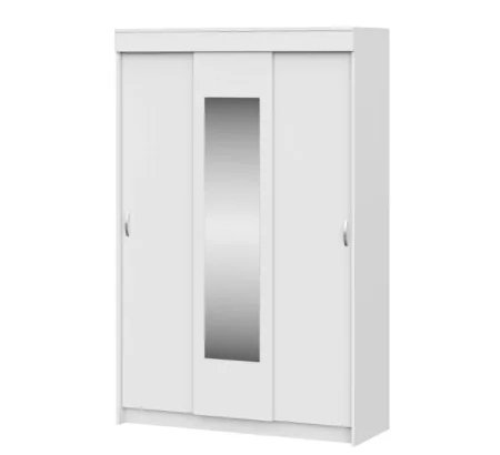 Шкаф-купе Бассо белое дерево