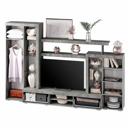 Гостиная Инстайл ЦС-02 бетон/белый