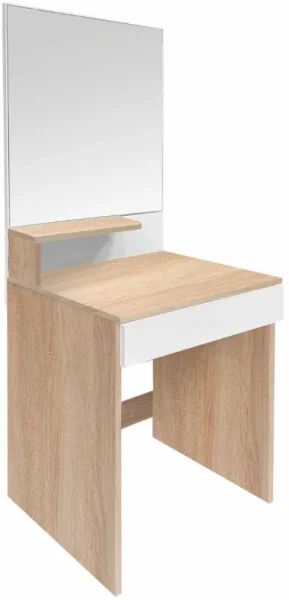 Туалетный столик с зеркалом ТЛС-5 дуб сонома/белый