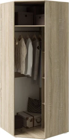 Шкаф угловой Ким дуб сонома/белый глянец