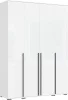 Шкаф 4-х створчатый Норд 1600 белый/белый глянец