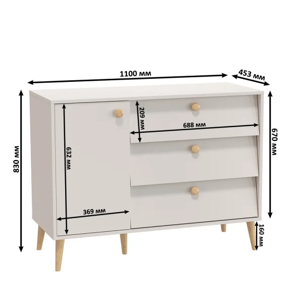 Модульная спальня Афина кашемир серый Модульная спальня Афина кашемир серый
