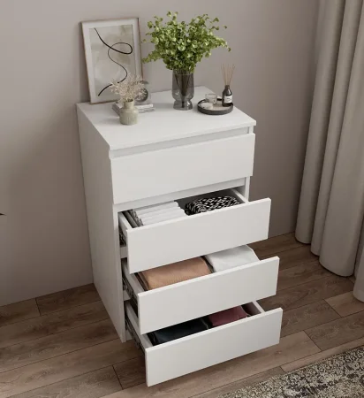 Комод 4 ящика 500 белый