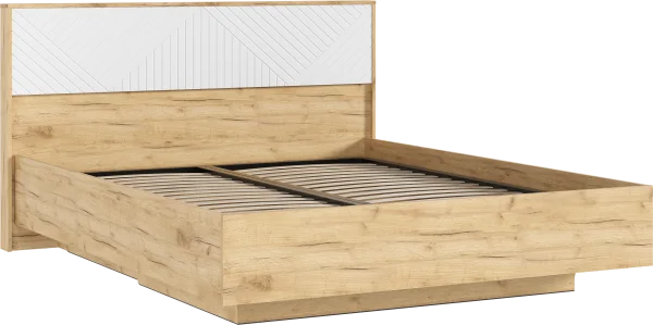 Кровать парящая Флэш 1,6 браш вайт/дуб крафт Кровать парящая Флэш 1,6 браш вайт/дуб крафт