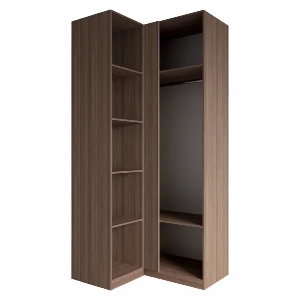 Шкаф угловой Роза 1100 орех франклин/пудра скин тренто