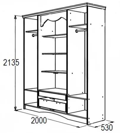 Спальня Ольга-10 белый экспо/жемчужный ясень