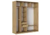 Шкаф-купе Бостон ШК-005 дуб крафт золотой/серый шифер