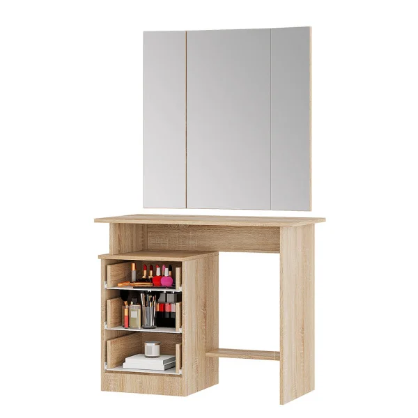 Косметический стол Сакура дуб сонома/белый Косметический стол Сакура дуб сонома/белый