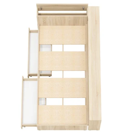 Кровать с ящиками 900 с прикроватным блоком Ксения дуб сонома