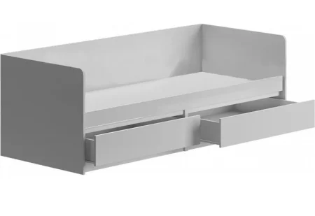 Кровать Челси 0,8 белый/белый глянец