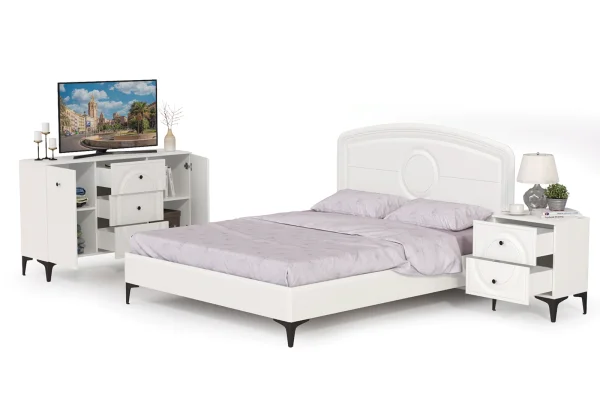 Модульная спальня Валенсия белый шагрень Модульная спальня Валенсия белый шагрень