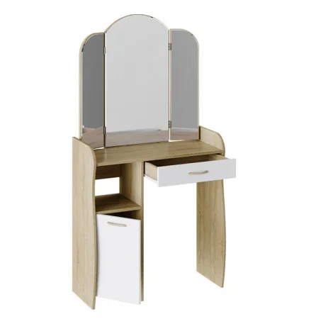 Стол туалетный София Т1 дуб сонома/белый