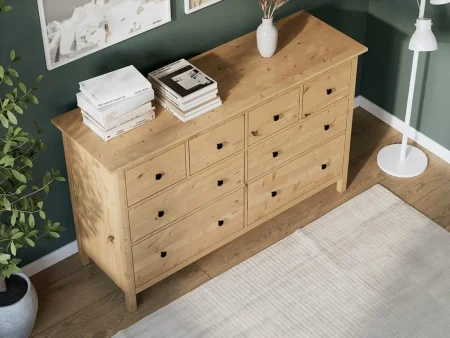 Комод 8 ящиков Кымор светло-коричневый