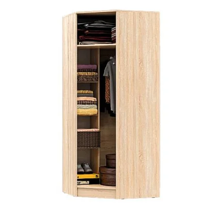 Шкаф угловой Мартина дуб сонома/белый глянец