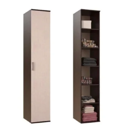 Пенал Белла венге/дуб беленый