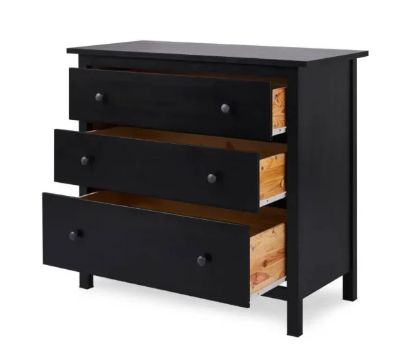 Комод 3 ящика Кымор черный Комод 3 ящика Кымор черный