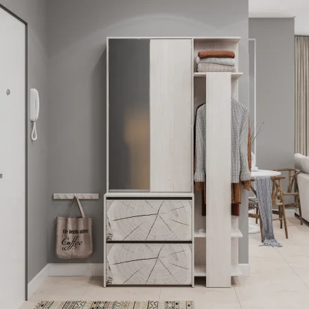 Прихожая Россо ПР-05 ясень белый