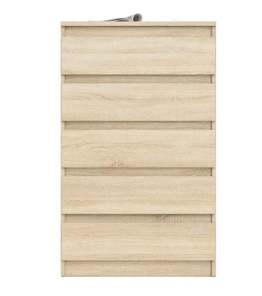 Узкий комод пять ящиков МК 700.5 дуб сонома Узкий комод пять ящиков МК 700.5 дуб сонома