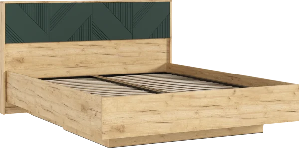 Кровать парящая Ирис 1,6 браш мени грин/дуб крафт Кровать парящая Ирис 1,6 браш мени грин/дуб крафт