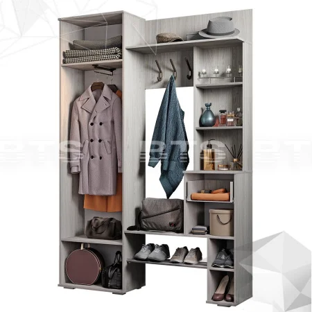 Прихожая Шанель ясень светлый/ясень темный