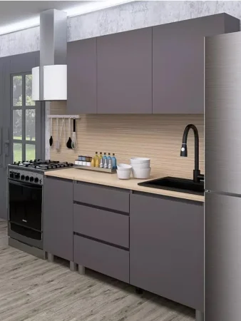 Кухонный гарнитур Денвер 1,6 м графит