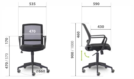 Кресло СН-502 Кембридж черный Кресло СН-502 Кембридж черный