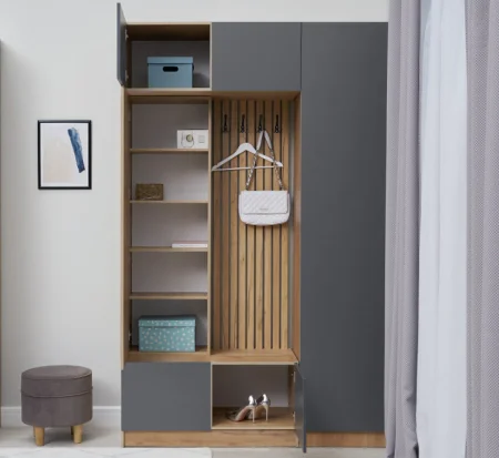 Прихожая Роджинамиф дуб крафт/графит