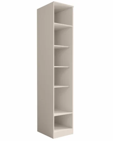 Шкаф однодверный с полками Мори МШ 400 сатин