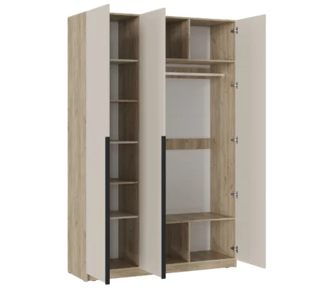 Шкаф комбинированный Бохо ШК-004 дуб крафт серый/кашемир