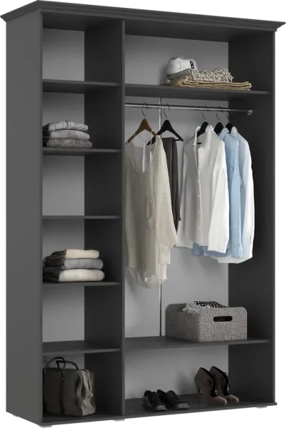 Шкаф 3-х створчатый Престиж-1 графит