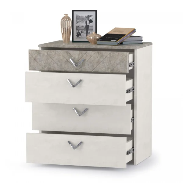 Комод Амели 13.106 шёлковый камень/бетон чикаго беж Комод Амели 13.106 шёлковый камень/бетон чикаго беж