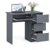 Стол компьютерный три ящика МС-6 графит (правый)