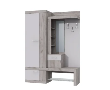 Прихожая Дуэт дуб крафт серый/кашемир