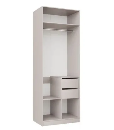 Шкаф 2-х дверный Чарльз №22 белое дерево