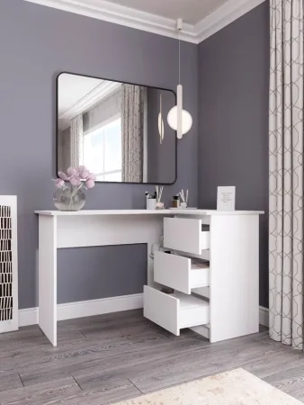 Стол письменный угловой Мори МС-16 белый