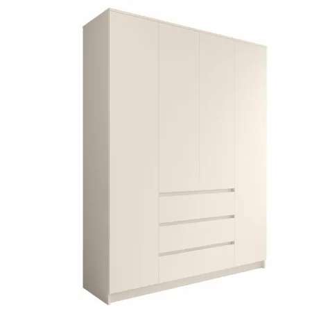 Шкаф для одежды с ящиками Мори МШ 1600 сатин