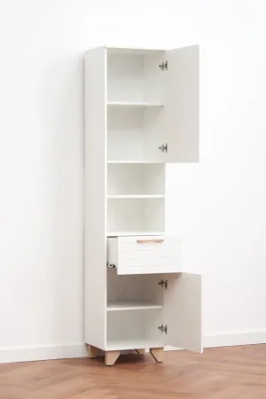 Пенал Копенгаген с нишей белый/белый матовый