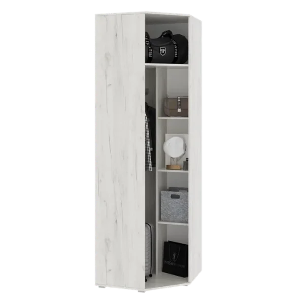 Шкаф угловой Ева NEW дуб крафт белый Шкаф угловой Ева NEW дуб крафт белый