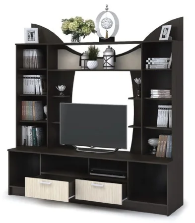 Центральная секция Ольбия венге/дуб белфорт