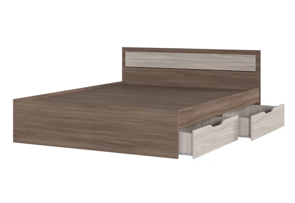 Кровать Гармония с ящиками шимо темный/шимо светлый Кровать Гармония с ящиками шимо темный/шимо светлый