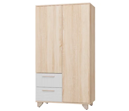 Стеллаж Копенгаген без стекла дуб сонома/белый матовый