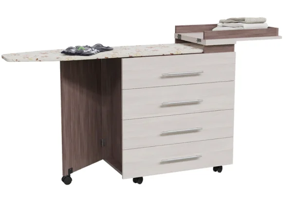 Комод с гладильной доской 4-44300 бодега тёмный/бодега светлый Комод с гладильной доской 4-44300 бодега тёмный/бодега светлый